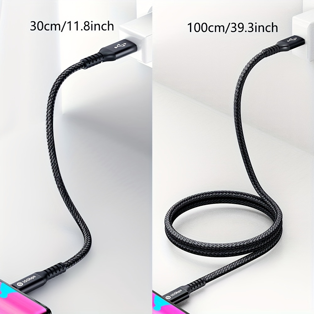 Alternative view of Cable USB C, 3.2 Gen 2 USB A a C, Transferencia de Datos Rápida de 10Gbps, Cable de Carga Rápida Tipo C de 3.1A…