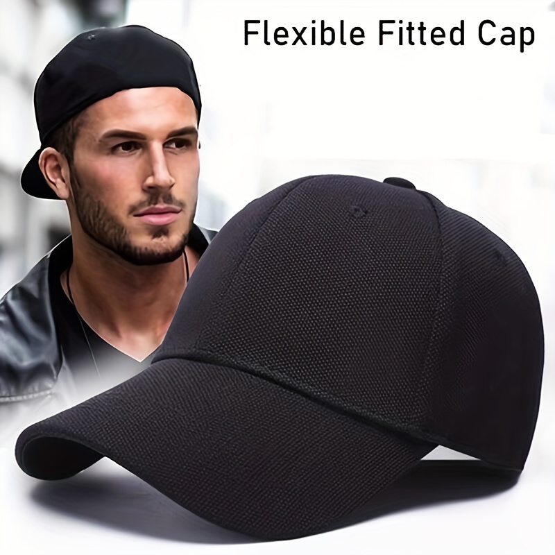 Big Head Size Baseball Cap for Men Winter Wool Keep Warm Casual Trucker Hat  Golf Sports