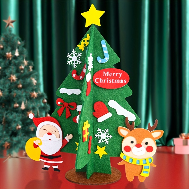 Kayannuo Christmas Decor Christmas Clearance Christmas Handmade Christmas  Tree Desktop Decoration DIY Children Handmade Material Package Christmas