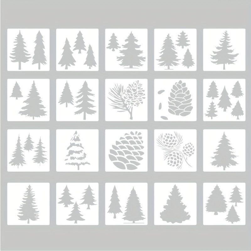 Stencil Template For Painting Reusable Forest Style Stencil - Temu