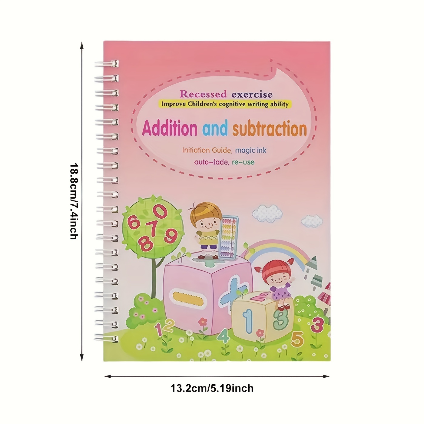 4Pcs Magic Practice Copybook for Kids, Handwriting Practice Book 4