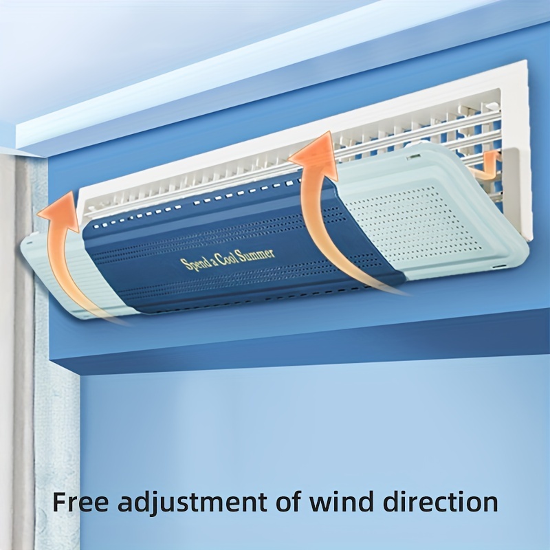 1pc Deflector Viento Aire Acondicionado Guía Aire Doméstico - Temu