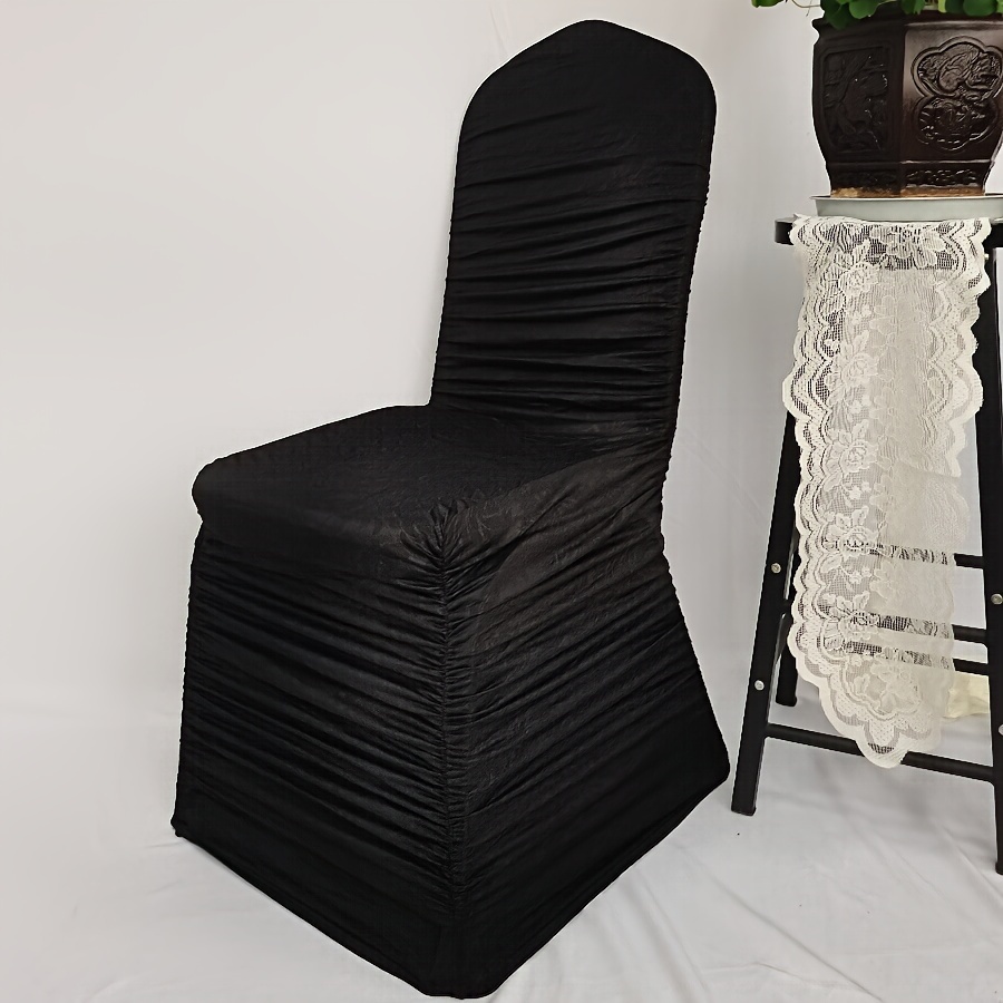 Stretch Ruffled Dining Chair Cover Thickened Chair Slipcover - Temu