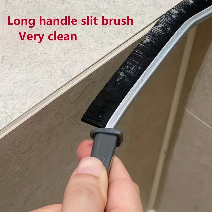 Hard Bristle Crevice Brush 2-in-1 Flexible Crevice Cleaning Brush Small  Long Slit Brush for