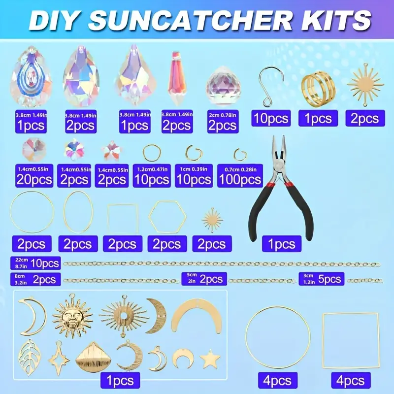 Diy Suncatcher Making Kits For Adults Crystal Sun Catchers - Temu