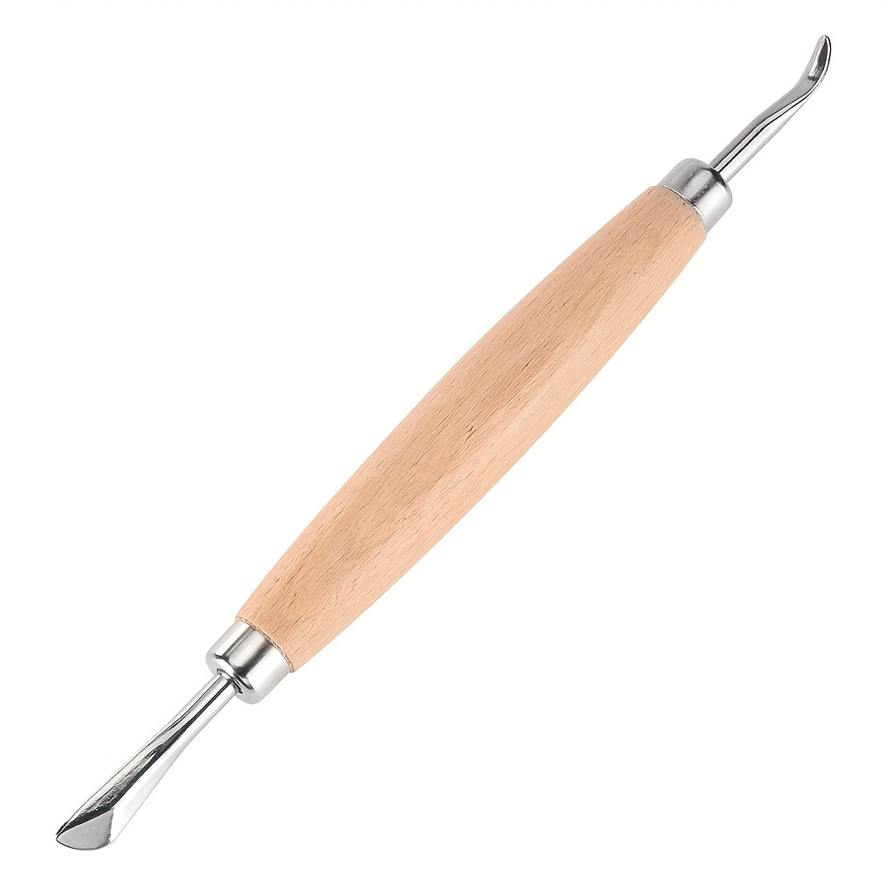 Carving Pressure Tool For Embossed Designs, Featuring A Double-headed Punch For Edge Crafting, Ideal For Hand-drawing