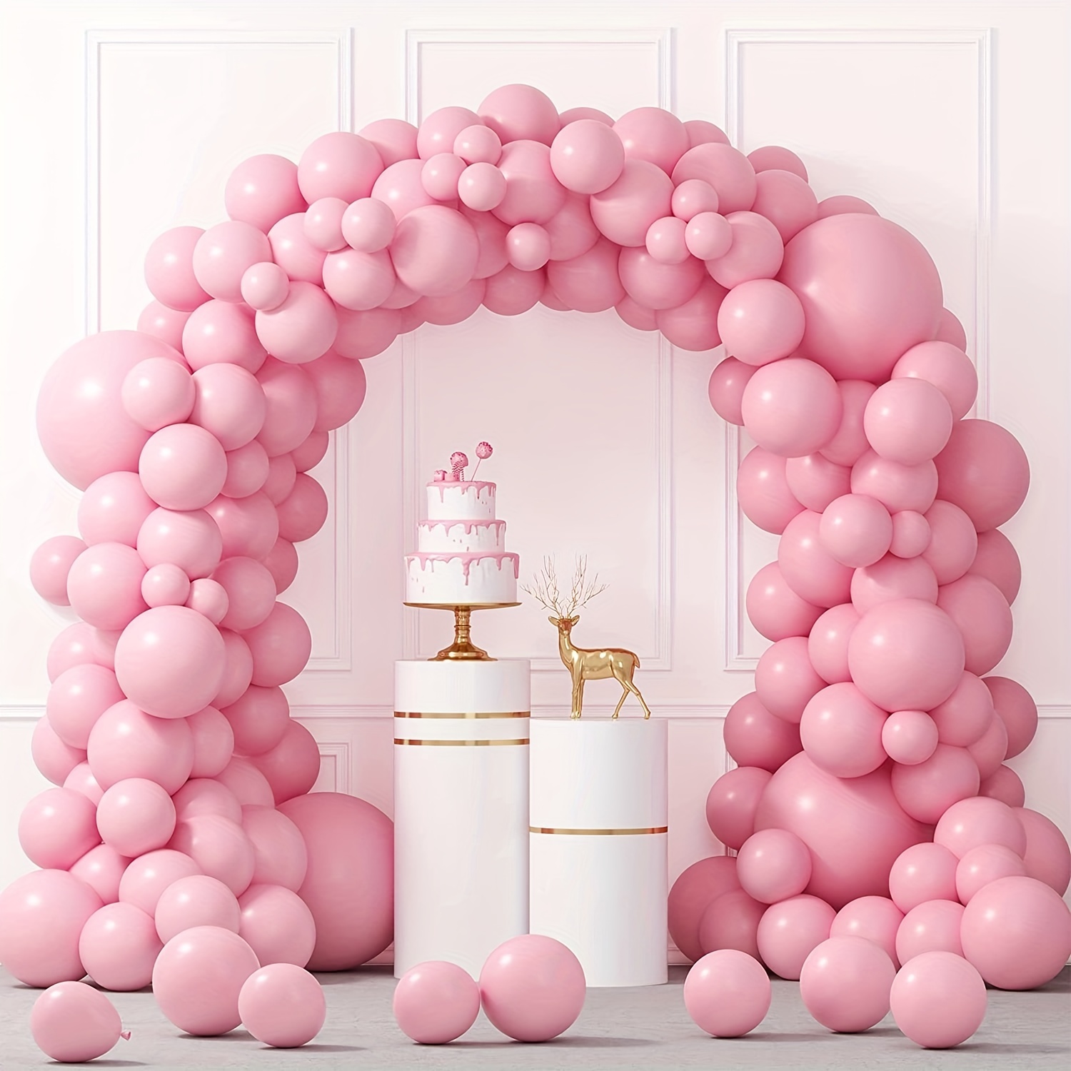 100 globos de látex blanco de 10 pulgadas, globos de helio blanco con  borlas para cumpleaños, boda, fiesta, baby shower, despedida de soltera