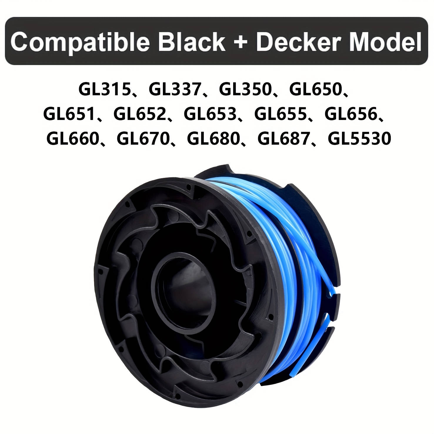 Premium Trimmer Spool Compatible For Black Decker Lawn Trimmer Parts Spool  Weed Eater Edger Af-100-3zp