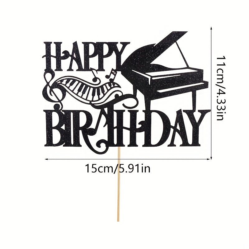 Sprinkles & Toppers Ltd Grand Piano Edible Stand Up Wafer Paper Cake Toppers  (12 Pack) : Amazon.co.uk: Grocery