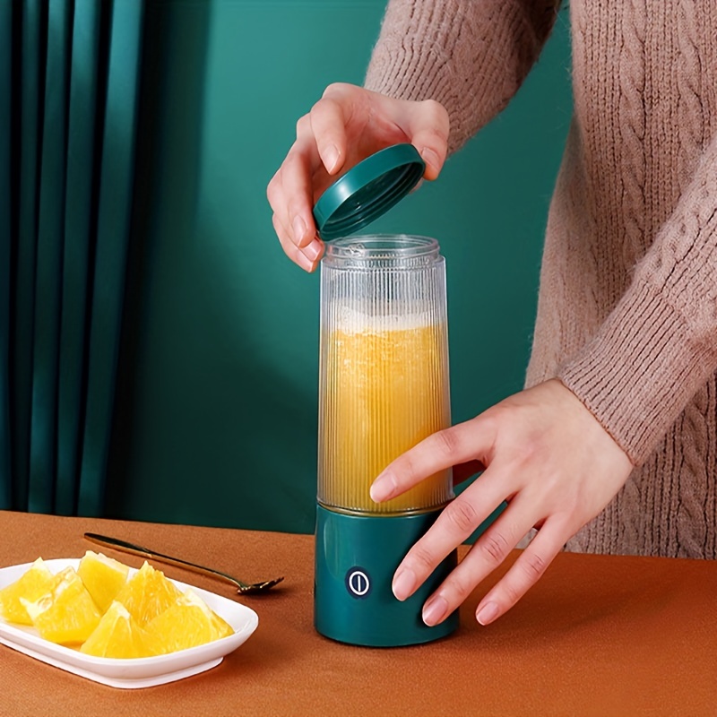 1pc portable juice machine 350ml charging usb fruit vegetable juicer household juicer mini blender details 0