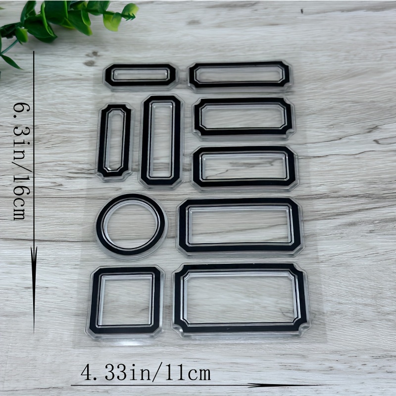 Label Stamp Silicone Stamp Clear Stamp Painting Tool Clipping Craft Diy Card Decoration Rubber