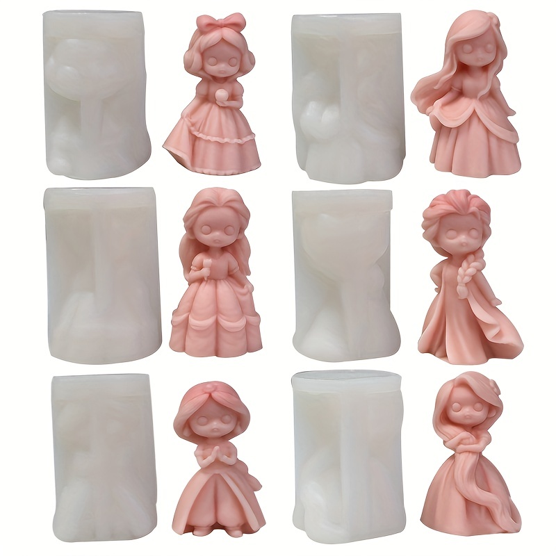 Unique Candle Molds Body Resin Mold DIY Craft Molds Portrait Silicone Mold  Cartoon Little Girls Doll Girl Shape Portrait Candle - AliExpress