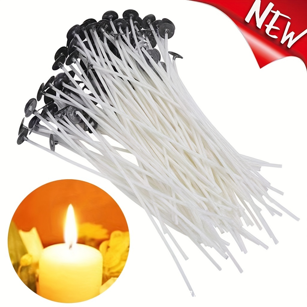 40Pcs/set DIY Wooden Candle Wicks Core Sustainer For Candle Making Supplies  Kit