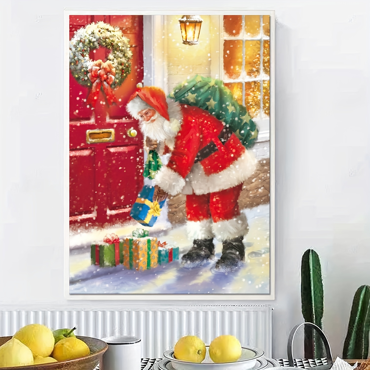 Diy Christmas Santa Diamond Painting Suncatchers For Adults - Temu