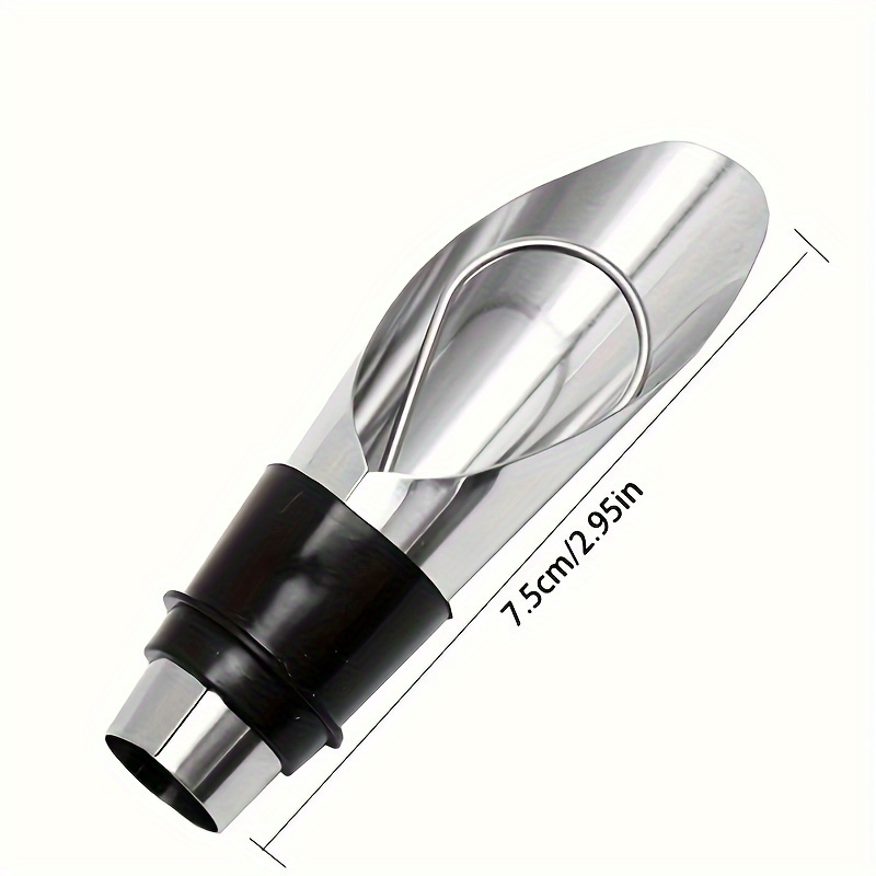 Wine Pourers Stainless Steel Pourer Decanter With Bottle Stopper