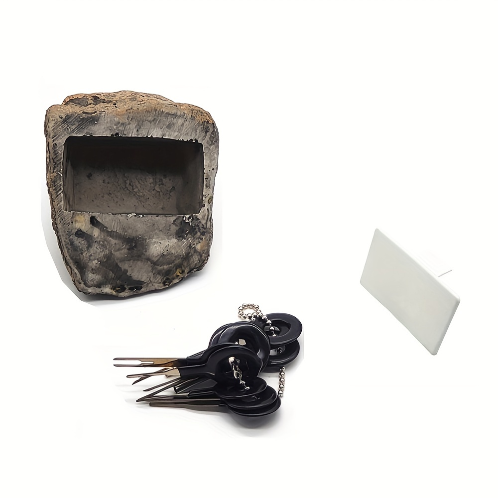 Acheter Coffre-fort pour clé de rechange pour l'extérieur, coffre-fort  caché, stockage de sécurité, boîte en pierre de roche