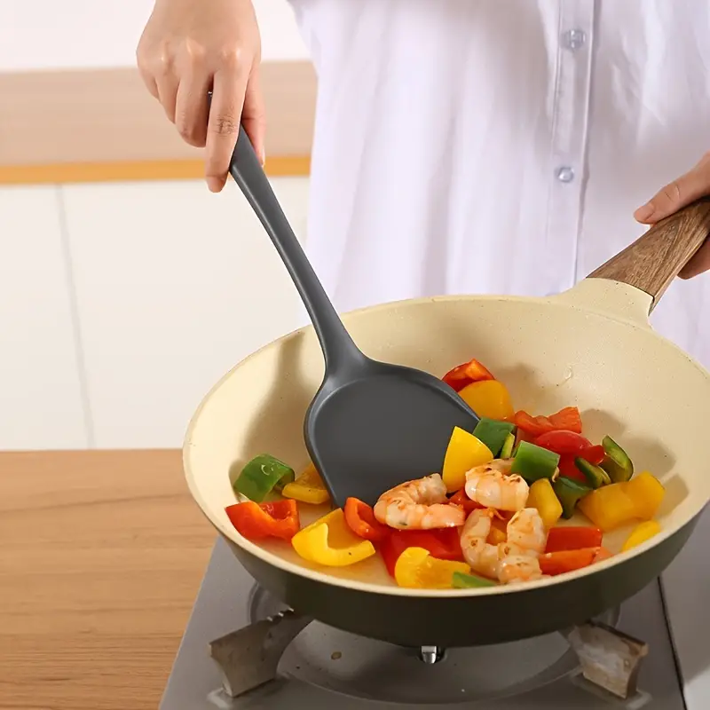 Food Silicone Pot Spatula Kitchenware Set Heat - Temu