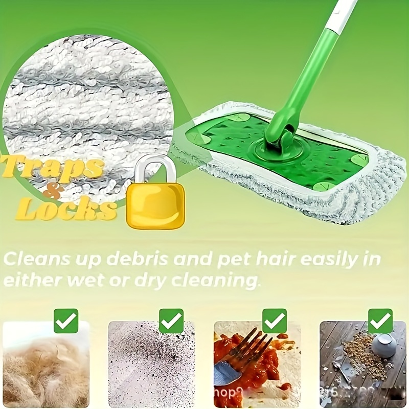 Reusable Mop Pad Washable Durable Microfiber Mop Cloth - Temu
