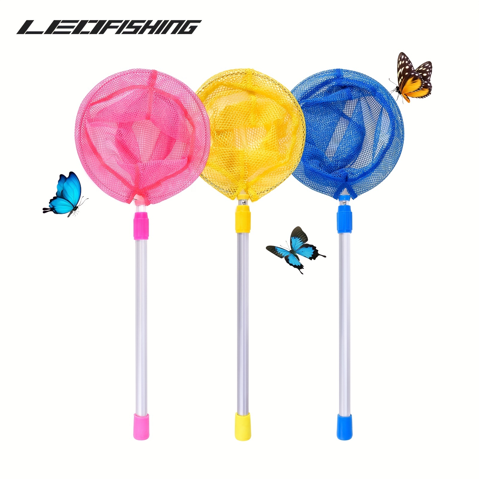 Kids Telescopic Butterfly Fishing Nets Great For Catching Insects