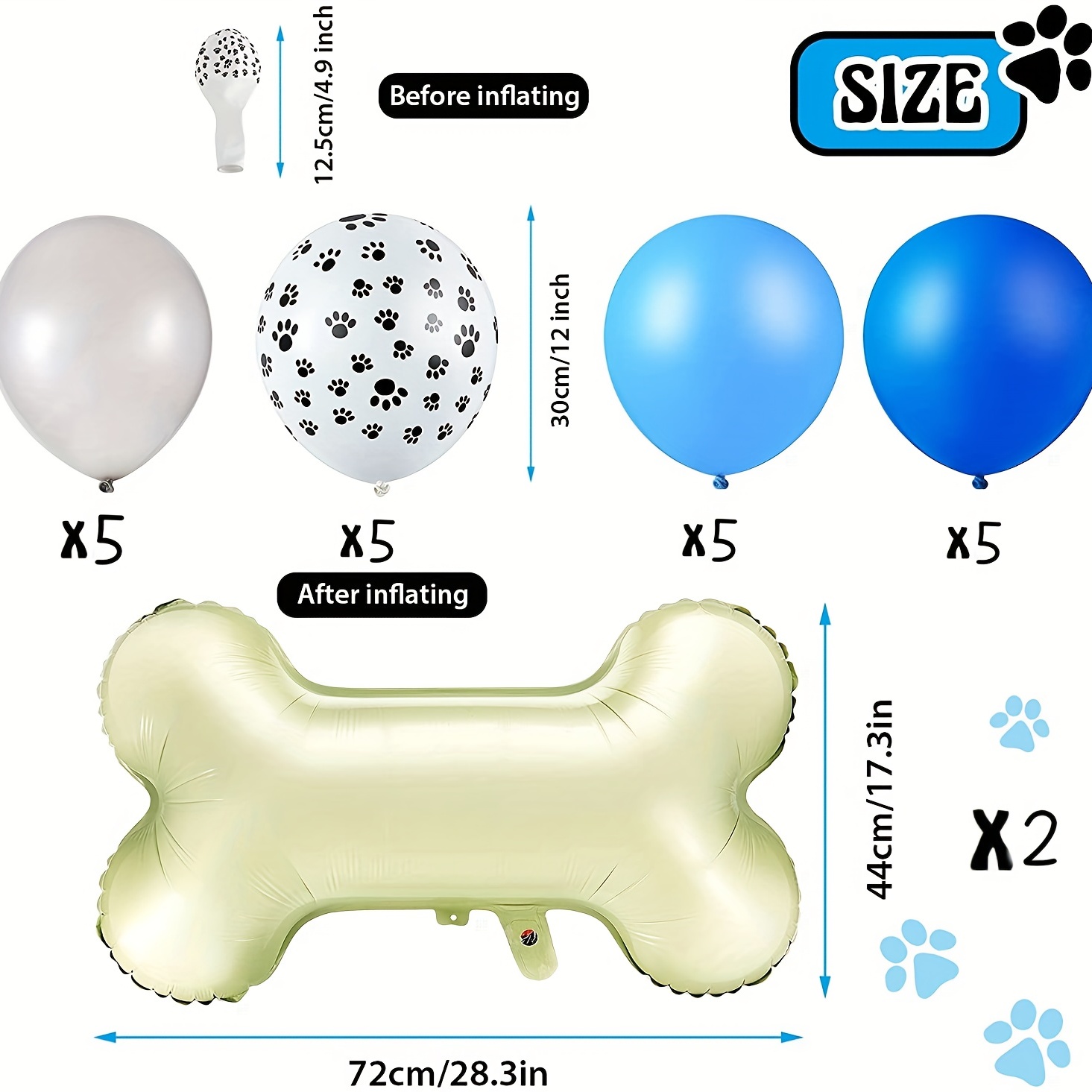 Pet Birthday Party Dog Party Decoration Latex Balloon Party