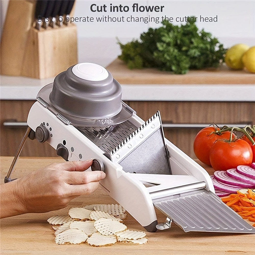 Vegetable Slicer Fruit Cutter Adjustable Mandoline Food - Temu