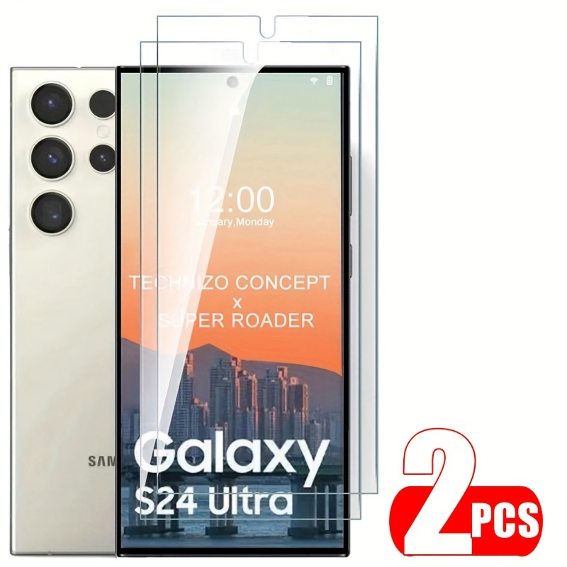 Galaxy S24 Ultra Display- und Kameralinsenschutz-Set aus gehärtetem Glas