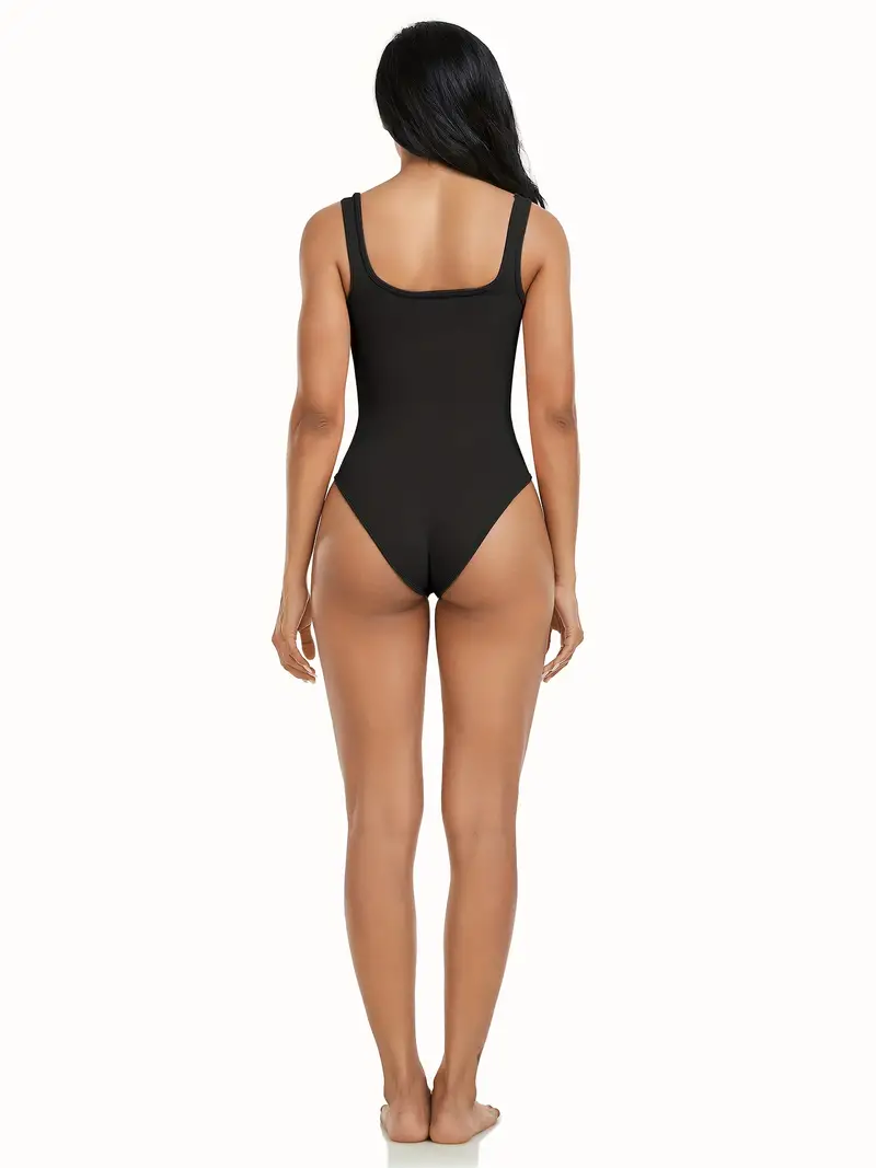 OLIOMES Women Shapewear Tummy Control Bodysuit Seamless Butt Lifter Full Body  Shaper Sleeveless Top V-Neck Camisole Jumpsuit - ShopStyle