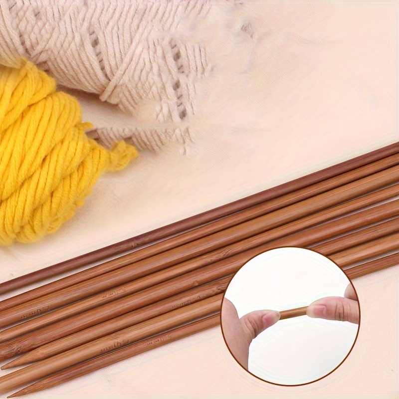 Carbonized Single Pointed Stick Needle Sweater Needle Bamboo - Temu