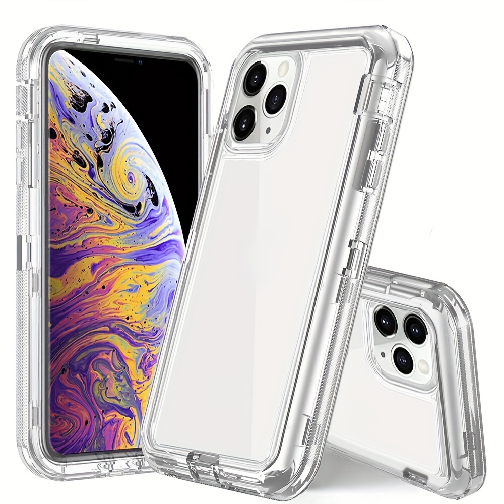 

Clear Crystal Heavy Duty Rugged Shockproof Protective Defend Case Cover For Iphone 14、iphone 14 Pro、iphone 14 Pro Max、iphone 15、iphone 15 Pro、iphone 15 Pro Max