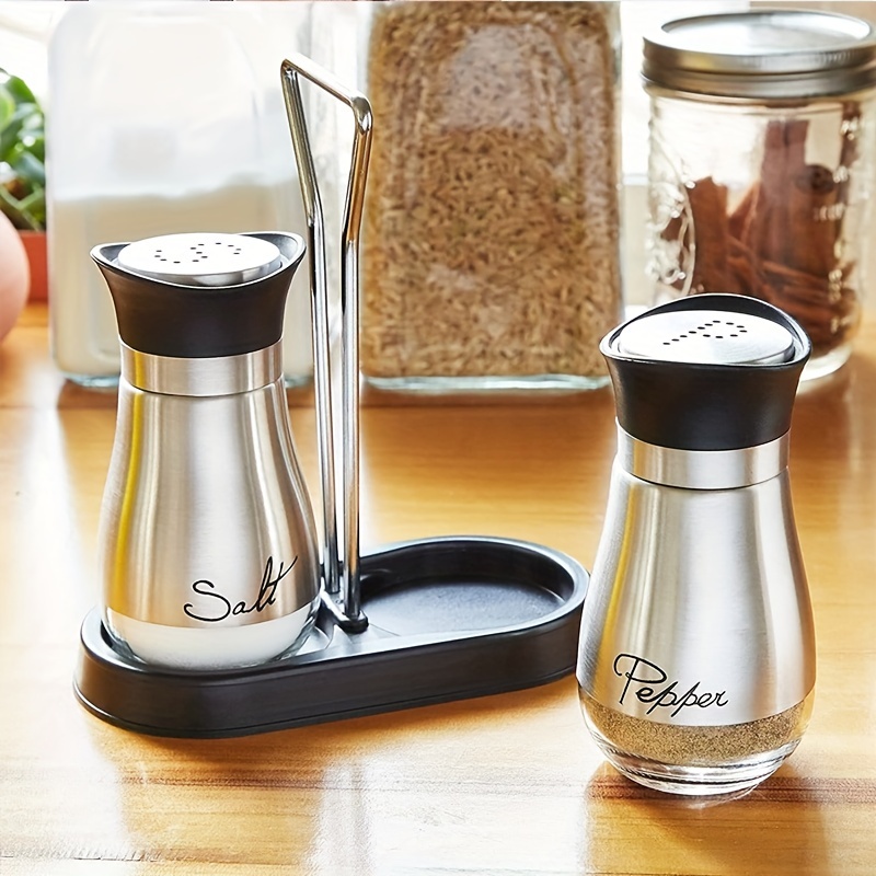 Tohuu Pepper Shaker Bottle Push Type Spice Dispenser Seasoning Jar