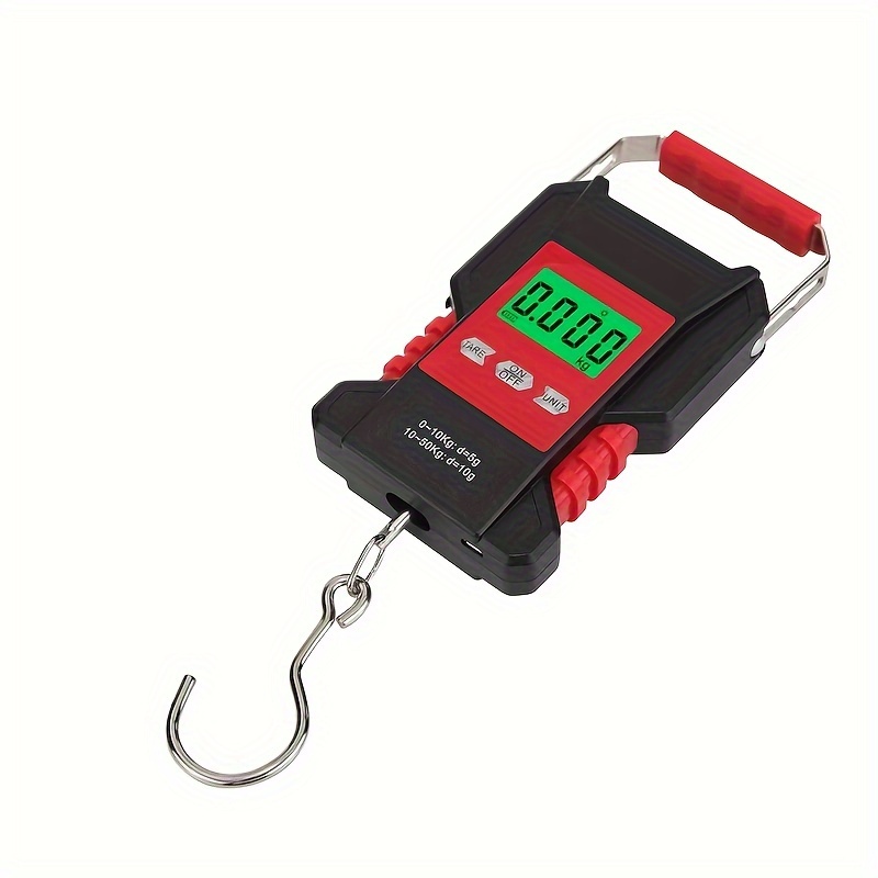 1pc Portable Luggage Scale With Strap, Electronic Rechargeable Hanging Hook  Scale Suitable For Fishing, Luggage, Travel