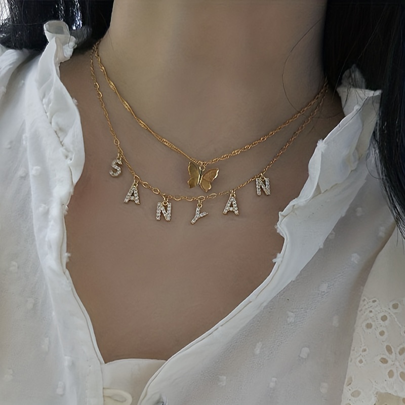  Personalized Gifts Initial Name Necklace Handmade