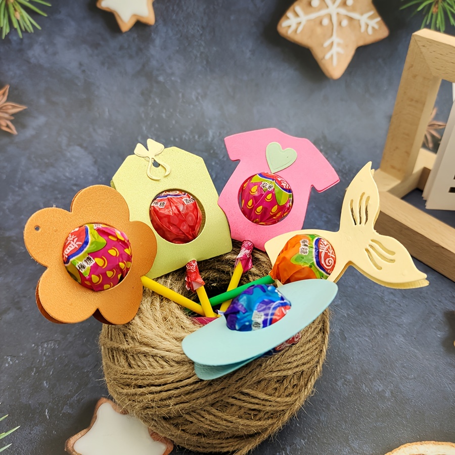 Diy Christmas Tree Deer Lollipop Cutting Dies Paper Art - Temu