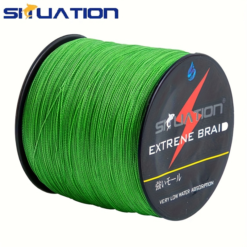 500m/547yds Super Strong Fishing Line - 4-Strand Multifilament PE  Anti-abrasion Braided Line for Smooth Long Casting Up to 12/25/40/60/80lb