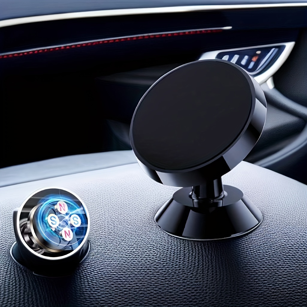 Universal 360 Pro, Support de téléphone à aspiration magnétique Tout en  métal Prise de navigation de voiture Support de voiture pliable