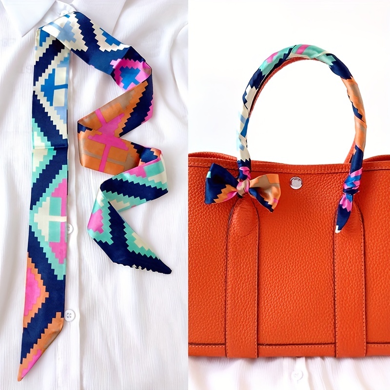 French Style Twilly Scarf Long Ribbon Neckerchief