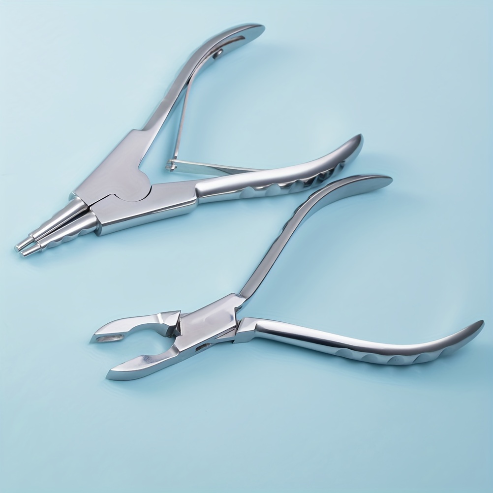 Stainless Steel Hinged Piercing Rings Open Close Pliers - Temu