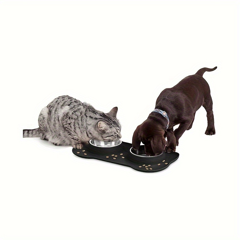 Anti spill Slow Feeder Dog Water Bowl With Non slip Base And - Temu