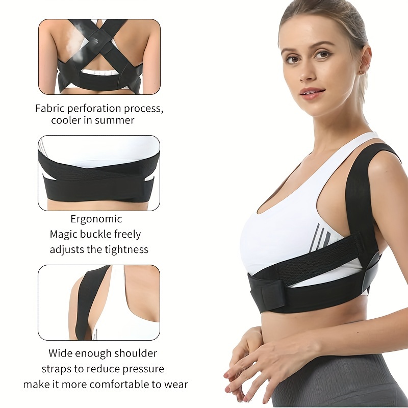 Posture Corrector Fully Adjustable Breathable Clavicle Chest - Temu