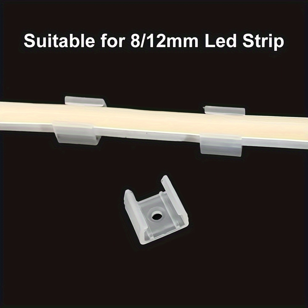 50 Stück 6mm 8mm 12mm Led-streifen-fix-clips-halter-connector
