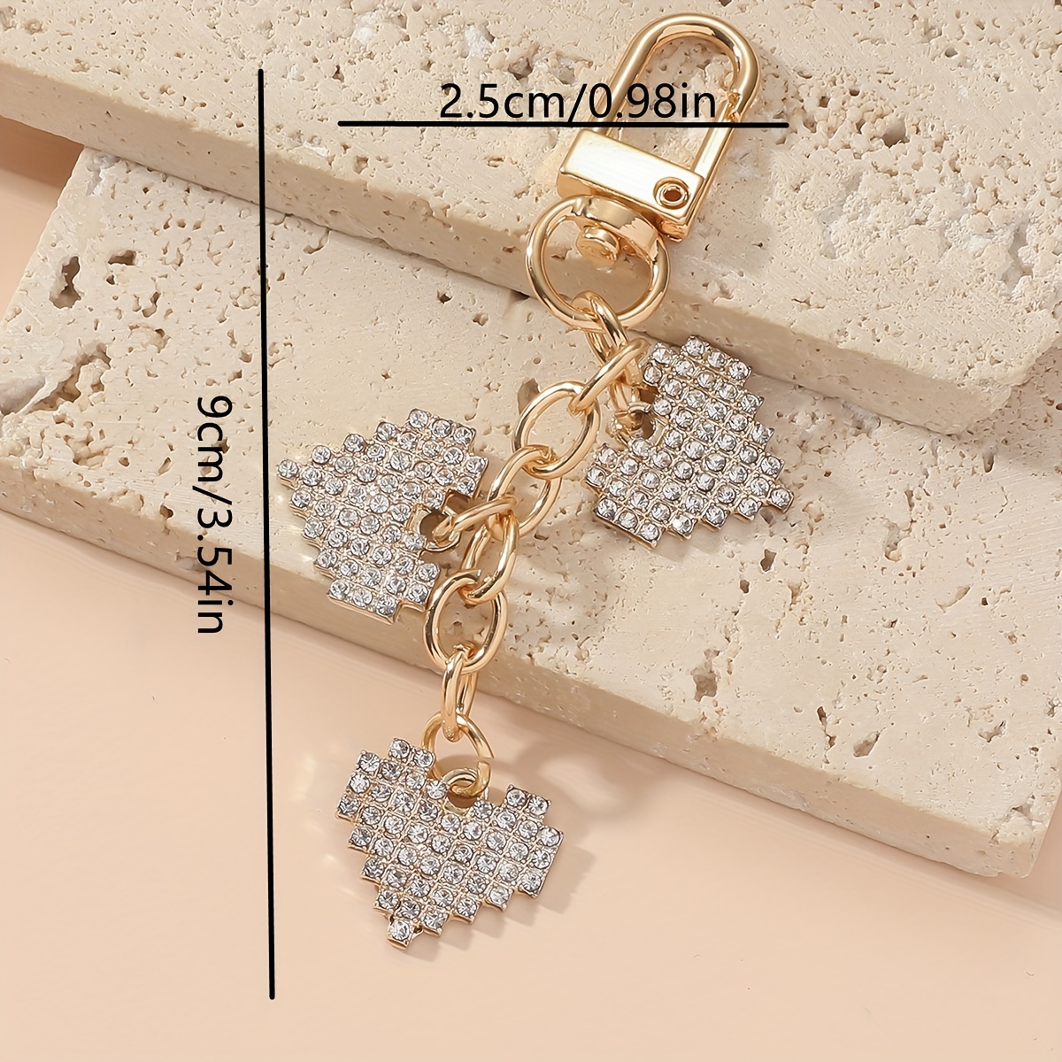 Cute Couple Bag Love Lock Keychain, Jewelry Bag Purse Charm Accessories -  Temu