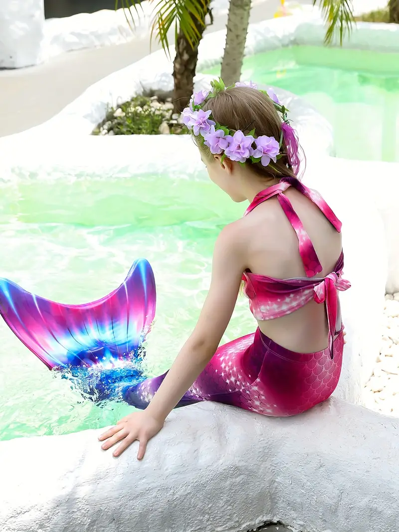  Toddler Girls Mermaid Swimsuits Two Piece Tankini