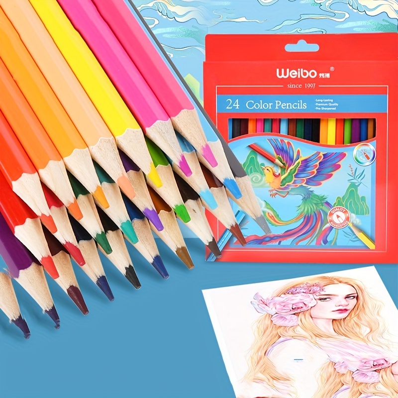Brutfuner Lot de 120 crayons de couleur carrés pour livres de coloriage  pour adultes, étudiants ou enfants
