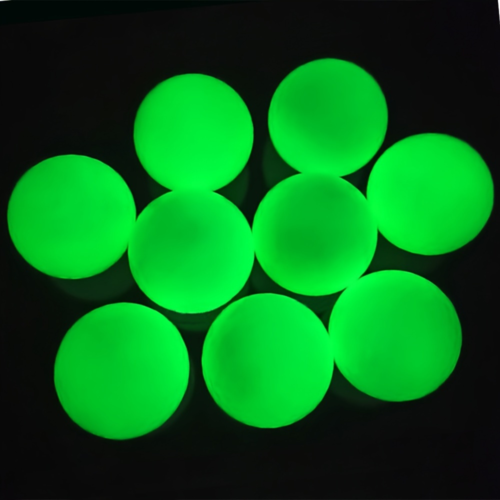 

3pcs Glowing Golf Balls For Night Training, Fluorescent Balls, Golf Accessories