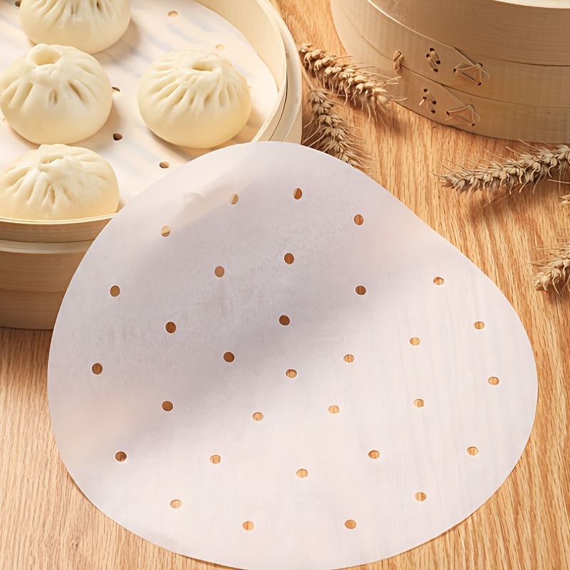 Bamboo Steamer Liners, Round Air Fryer Liners Parchment Paper Sheets, Small  Non-stick Steam Paper For Steamed Buns Dumplings - Temu