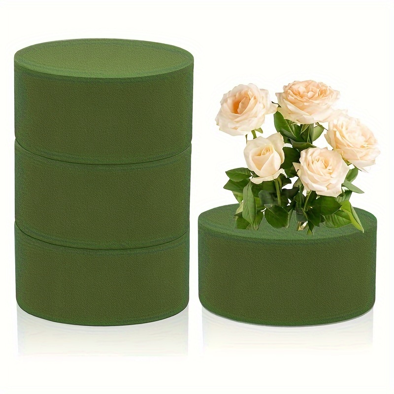 Wet Floral Foam for Flowers Round Florist Styrofoam Block Flower  Arrangement for Flowers Flower Arrangement Supplies Round Florist Styrofoam  Block Can be Cut Wet Floral Round 1.57 X 3.15 Inches Wet 