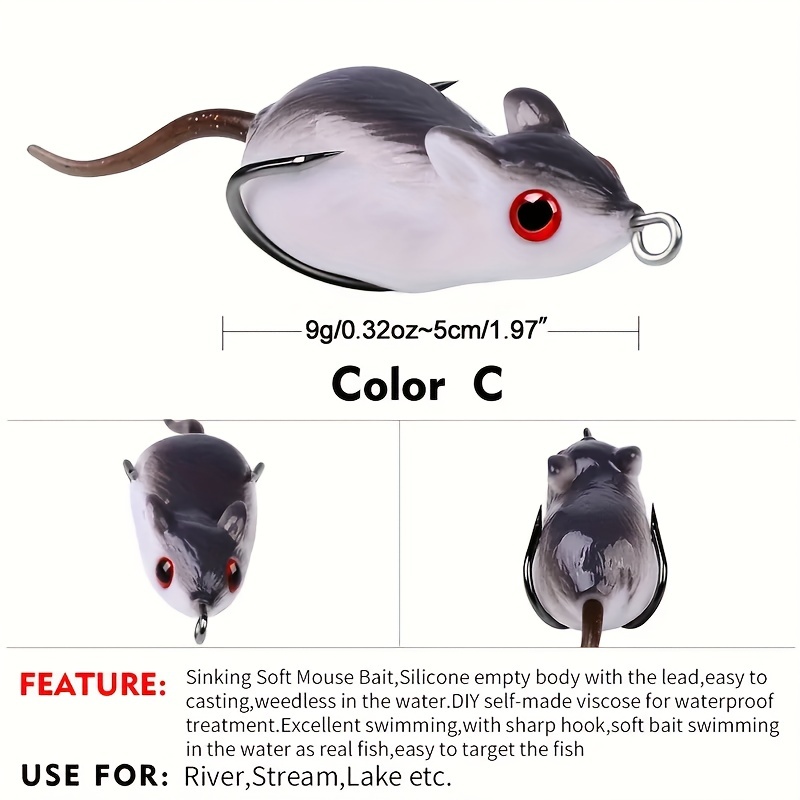 Simulation Artificial Rat Fishing Lure Bionic Soft Jigging - Temu