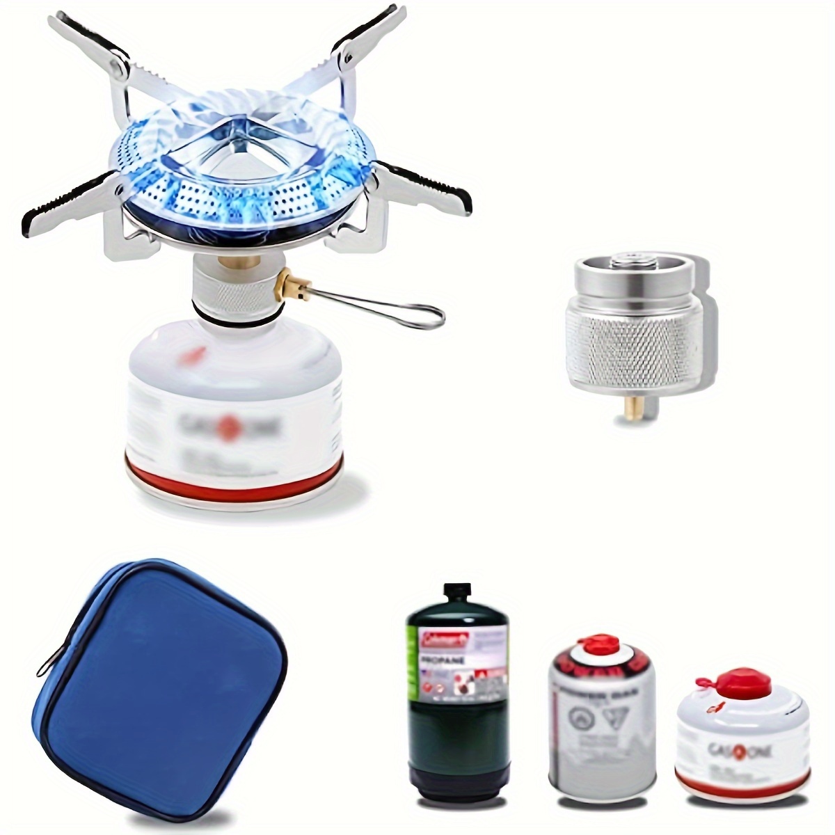 Portable Camping Stove, Butane Gas Stove with Carrying Case for Cooking,  Picnics, Hiking, BBQ