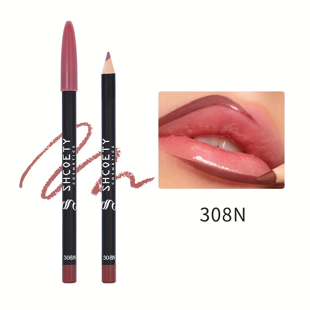 12-color Matte Lip Liner, Waterproof, Long-lasting And Non-fading Lip Liner, Non-stick Cup Not Easy To Take Off Makeup Valentine's Day Gifts