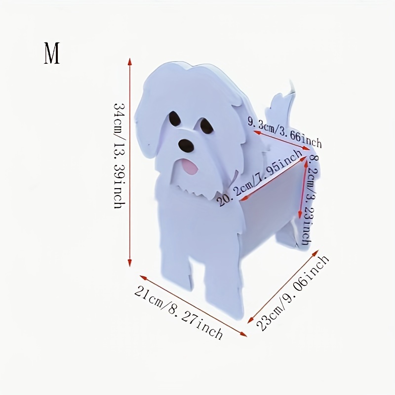 Creative Cute Dog Planter, Cute , Pvc Flower Stand, Garden Flower Boxes, Yard Decor, Supplies